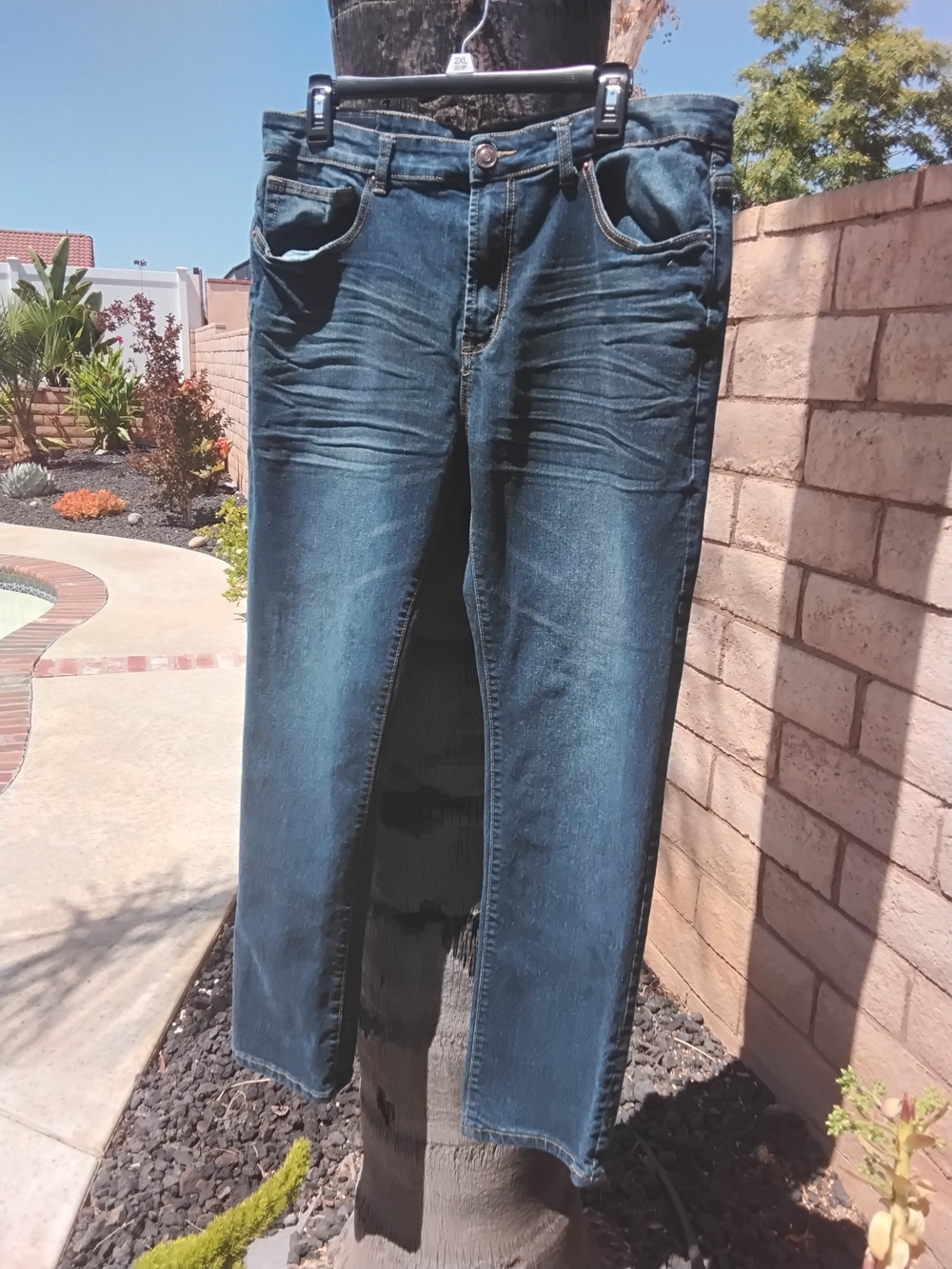 jonathan martin Slim Stretch Jeans in Dark Blue